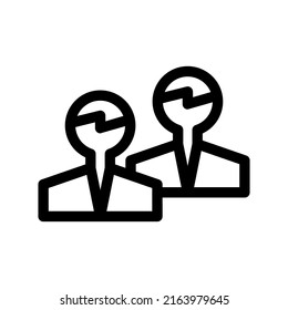 business partner icon or logo isolated sign symbol vector illustration - high quality black style vector icons
