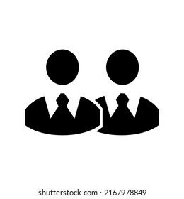 business partner icon or logo isolated sign symbol vector illustration - high quality black style vector icons
