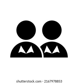 business partner icon or logo isolated sign symbol vector illustration - high quality black style vector icons
