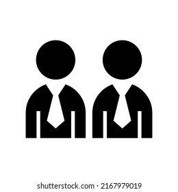 business partner icon or logo isolated sign symbol vector illustration - high quality black style vector icons
