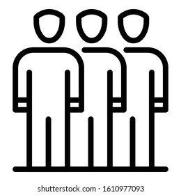 Business partner icon. Outline business partner vector icon for web design isolated on white background