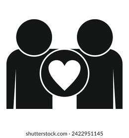 Business partner icon simple vector. Help job offer. Contract partner