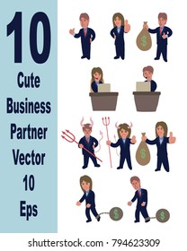 Business partner pack vector art