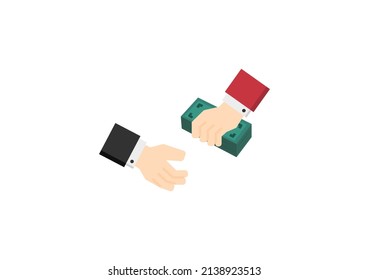 business partner payment action vector on white background ep10