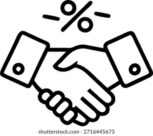 Socio comercial estrechando la mano con etiquetas de descuento flotantes Concepto como una Imagen sincera de socios comerciales estrechando la mano con etiquetas de descuento flotantes que realzan la temática financiera. La escena simboliza Acuerdos financieros exitosos y estrategias de publicidad de negocios aislados sobre un fondo blanco con amplio espacio de copia. en Foto Stock Concepto, espacio de copia para publicidad o Anuncio con Foto Realista como detalle de alta calidad --ar 7:2