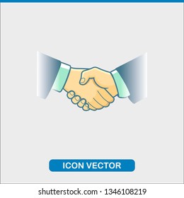 Business Partner Vector Icon 
