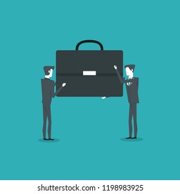 Business partners doing teamwork
