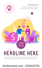Business partners handshake. Businesspeople shaking hands with each other, finishing negotiations, closing agreement. Can be used for business success, partnership, teamwork concept