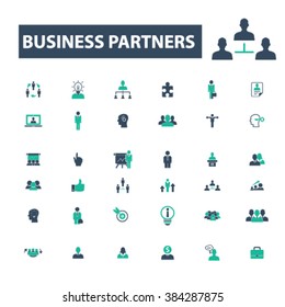 business partners icons

