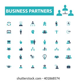 business partners icons
