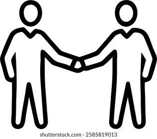 Business partners shaking hands over a successful deal concept as Two business partners in formal attire shake hands in a corporate setting sealing a successful deal that promises financial growth and