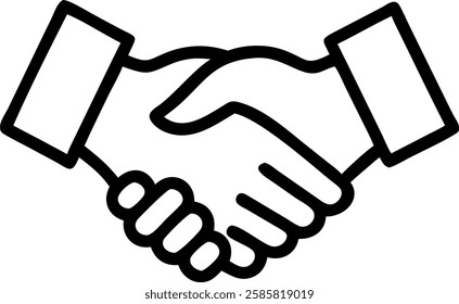 Business partners shaking hands over a successful deal concept as Two business partners in formal attire shake hands in a corporate setting sealing a successful deal that promises financial growth and