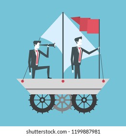Business partners working