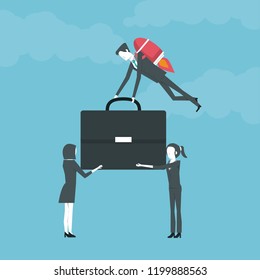 Business partners working
