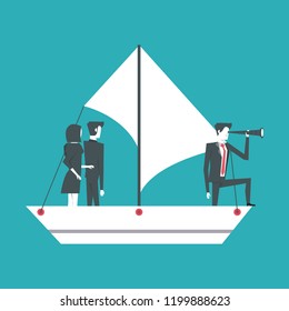 Business partners working