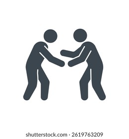 Business Partnership Agreement Icon Isolated On White Background