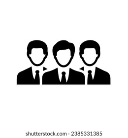 business partnership icon vector isolated