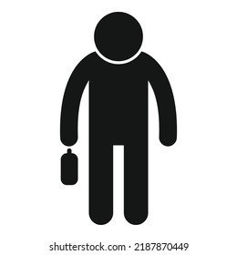 Business passenger icon simple vector. Airplane travel. Air seat