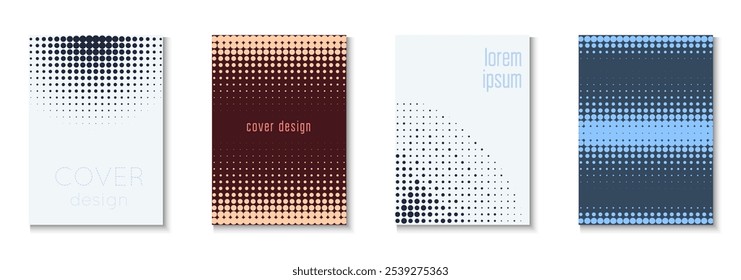 Conjunto de patrón de negocio. Arte De Verano En Diseño Mínimo. Marco Dinámico Para Invitación Anual. Volante de libro. Fondo de semitono minimalista. Plantilla Abstractas geométrica. Patrón de negocios de moda