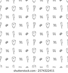 business pattern. startup seamless pattern. doodle business seamless pattern. startup background