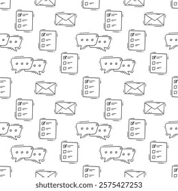 business pattern. startup seamless pattern. doodle business seamless pattern. startup background