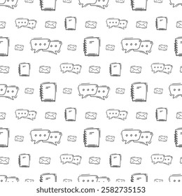 business pattern. startup seamless pattern. doodle business seamless pattern. startup background