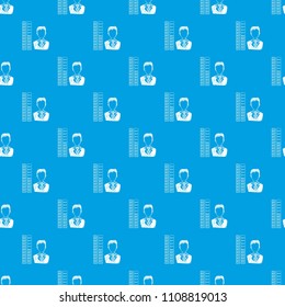 Business pattern vector seamless blue repeat for any use