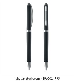 Business pen set vector gratuito 2