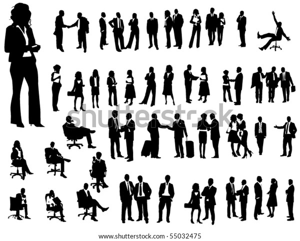 Business People Stock Vector (Royalty Free) 55032475