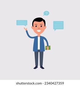 Business people activity flat illustration vector element