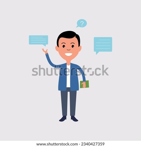 Business people activity flat illustration vector element