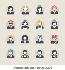 Business people avatar icons