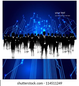 Business people background