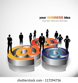 Business people background