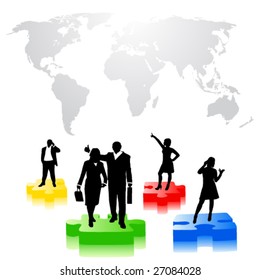 business people background