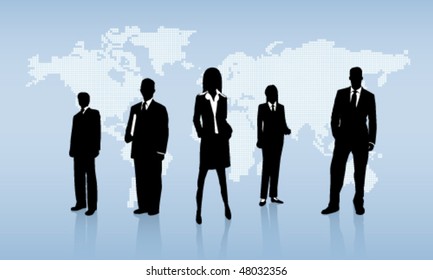 Business people background