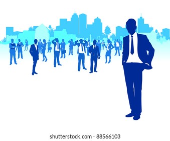 business people background