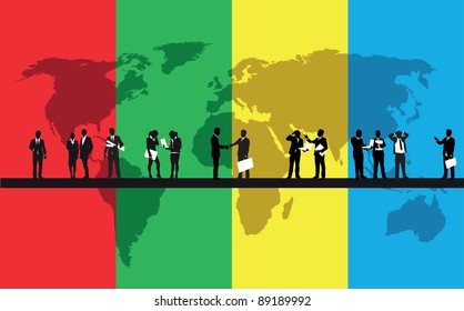 business people background
