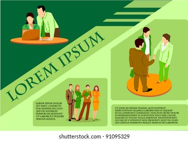 business people background, vector