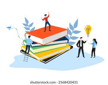 Business people background for web and education mobile app using for background of banner and presentation and business web startup