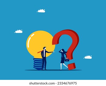 Empresarios con lluvia de ideas para resolver problemas 