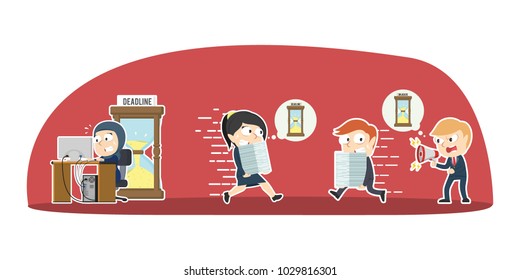 Business People Chaos