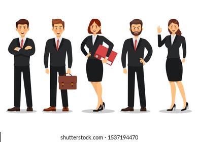 Business people character design.  Vector illustration.