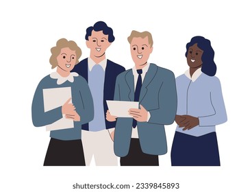 Business people character set. Person in suit