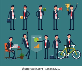 Business people character set. Vector illustration business concept, Brainstorming, Solution, Flat isolate