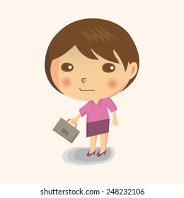 business people character theme elements vector,eps