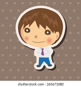 business people character theme elements vector,eps