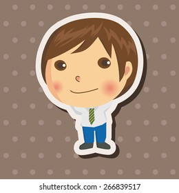 business people character theme elements vector,eps
