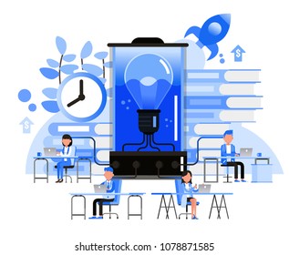 Business people character vector design. Business people meeting and share idea concept.