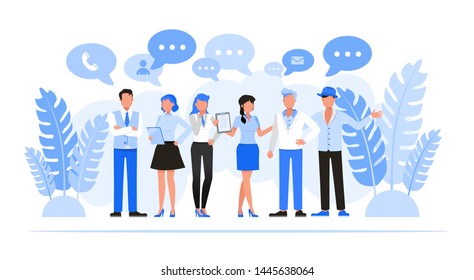 Business people character vector design. Business Networking concept.